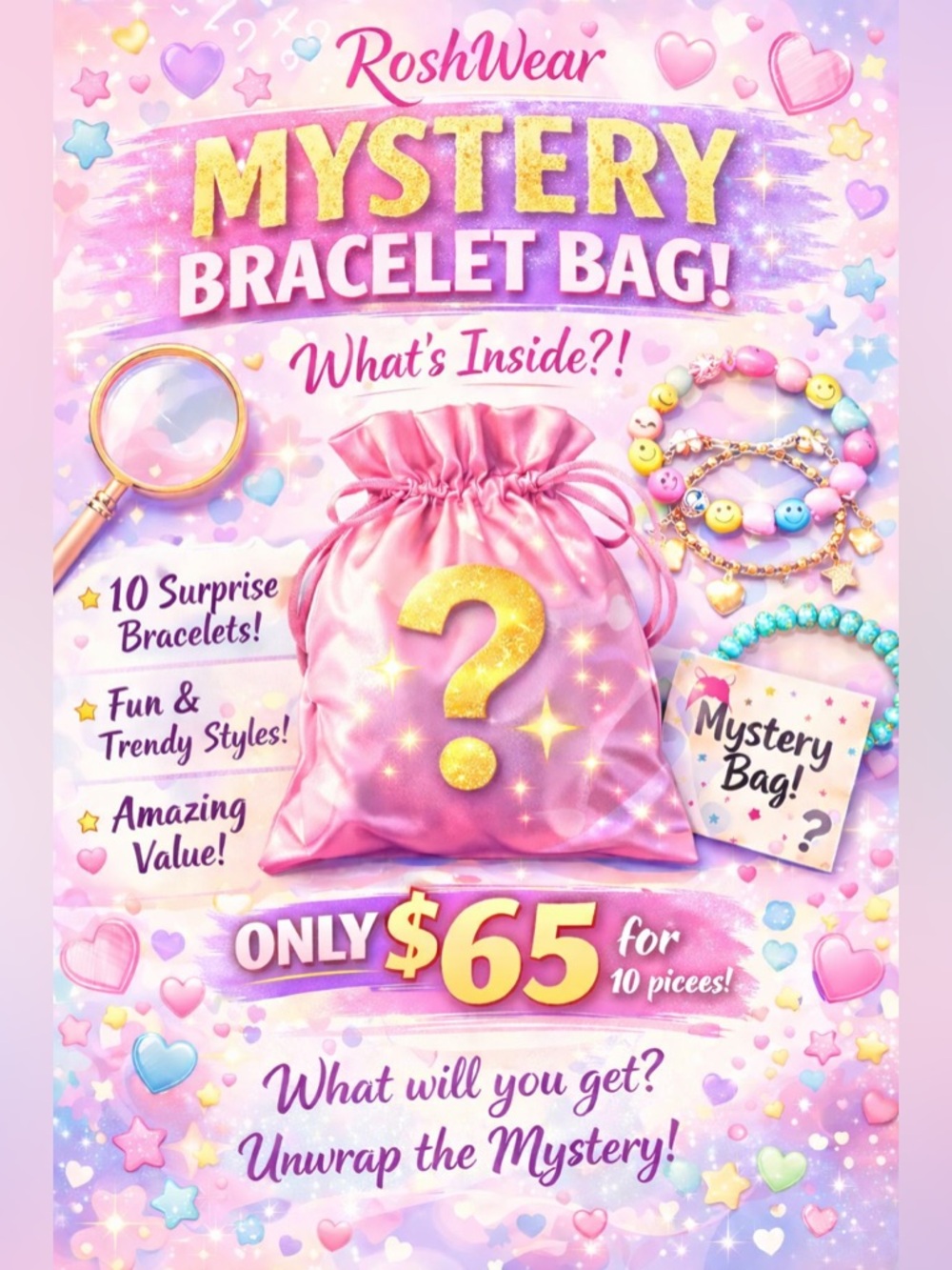 10 Pieces Mystery Bracelet Grab Bag